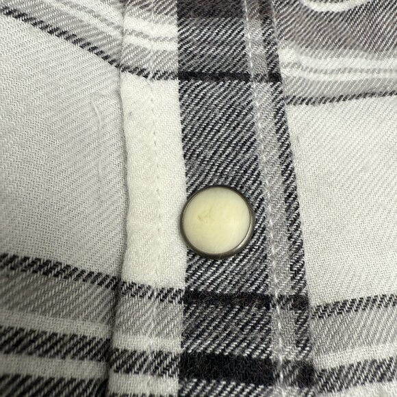 Women's AMERICAN EAGLE Oversized Thin Flannel Shirt Snap Down | Size XL - Picture 5 of 8